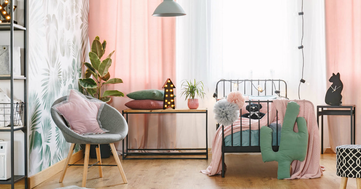 quarto de adolescente moderno