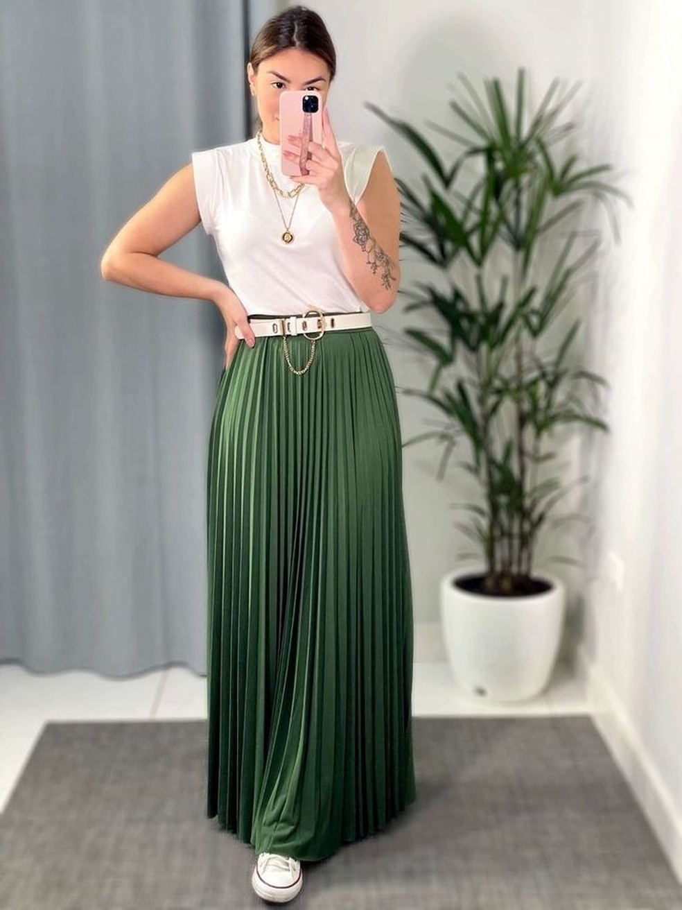 erros comuns ao usar saia plissada