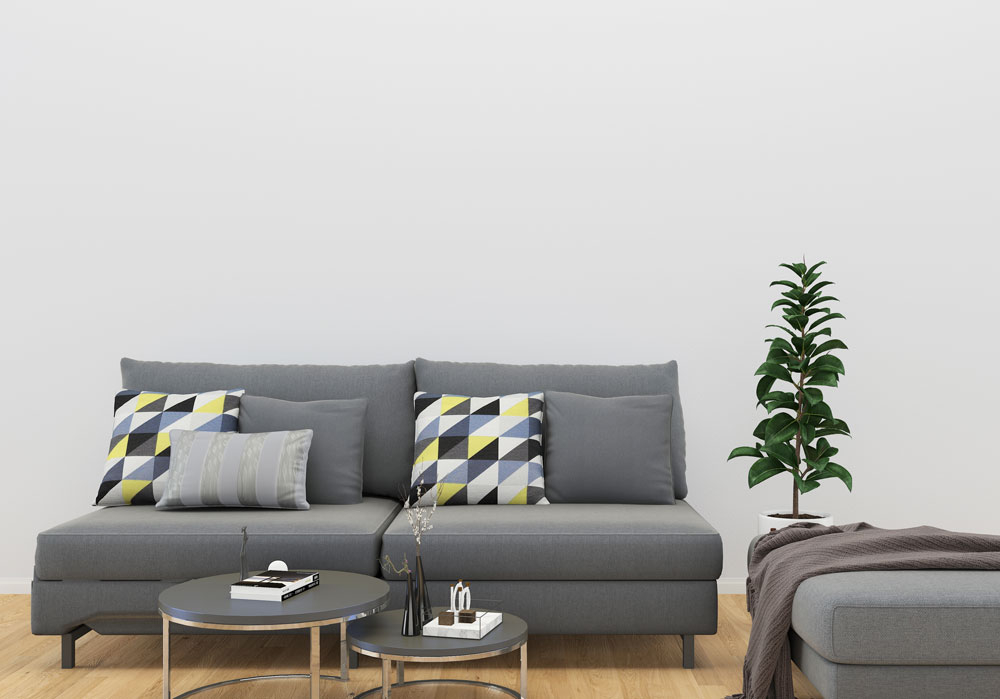 erros comuns ao decorar sala com sofá cinza