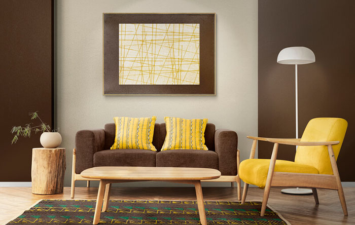 sofá de couro marrom como decorar