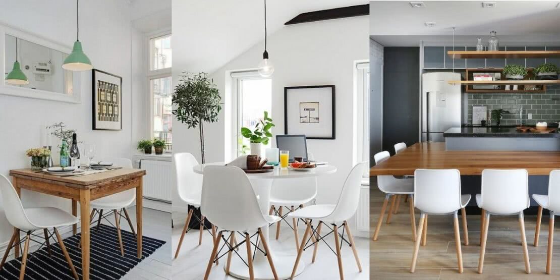 decoração sala de jantar compacta