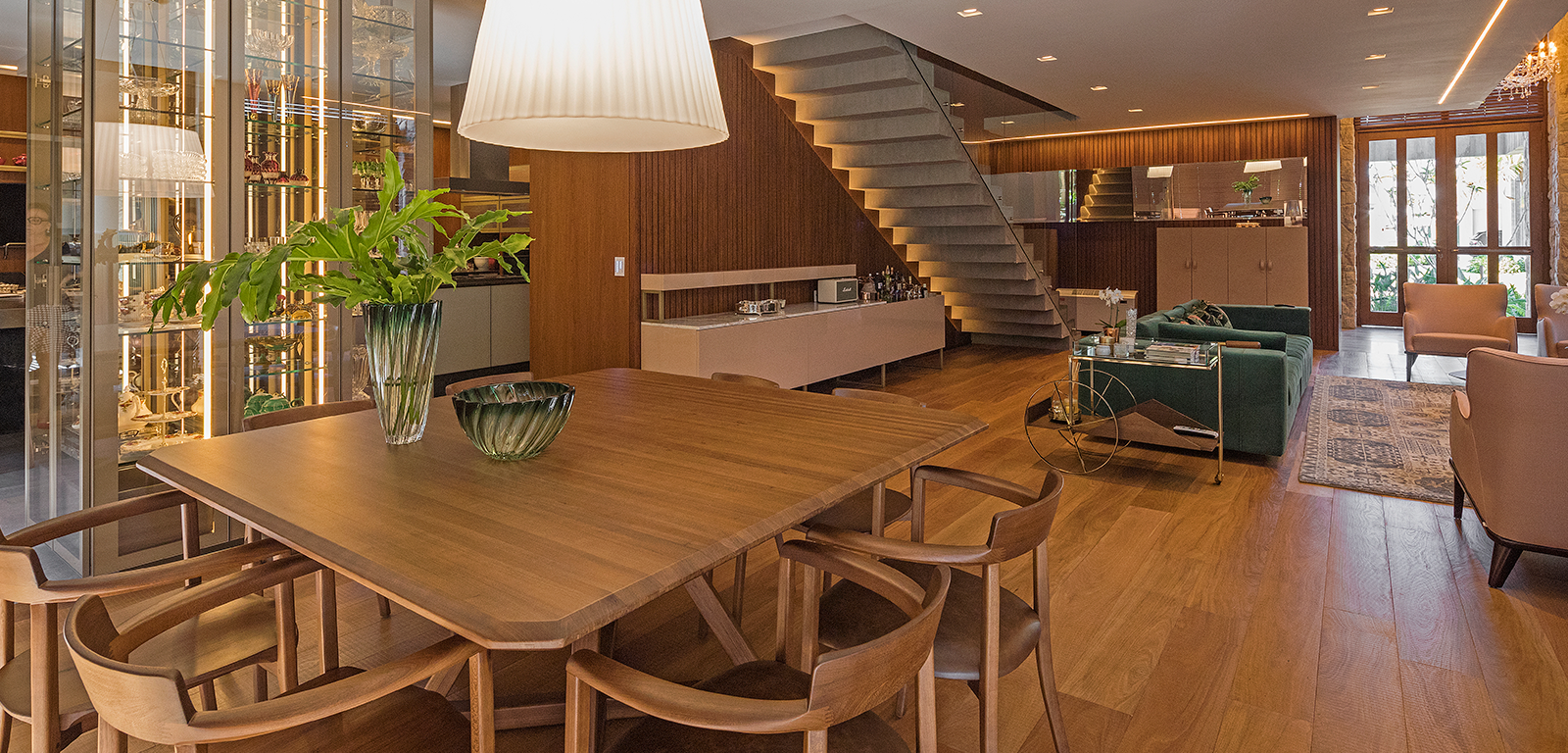 como integrar sala de estar e jantar