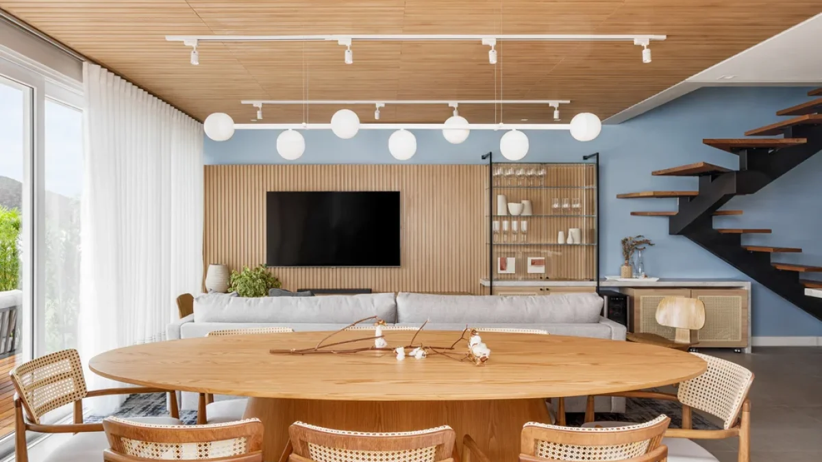 decoração sala de estar e jantar integradas