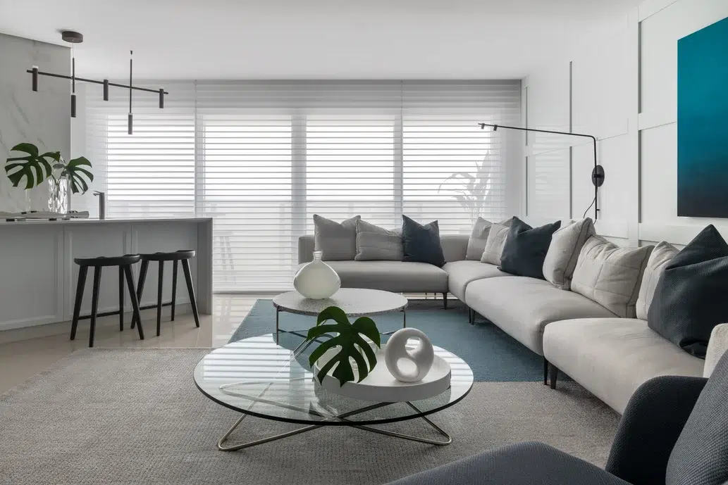 sala minimalista aconchegante