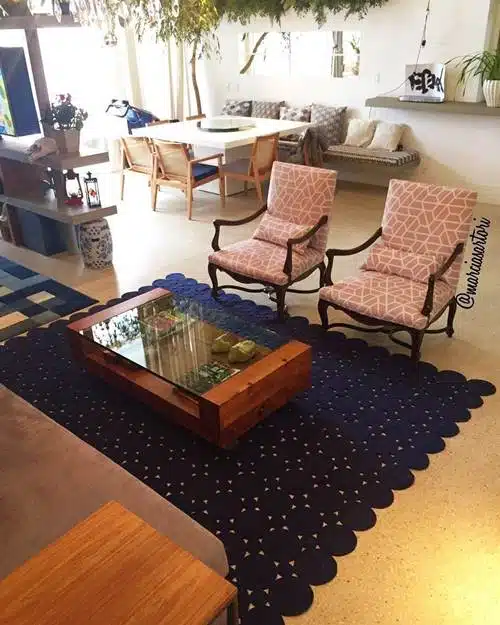 tapete de crochê para quarto de menina passo a passo