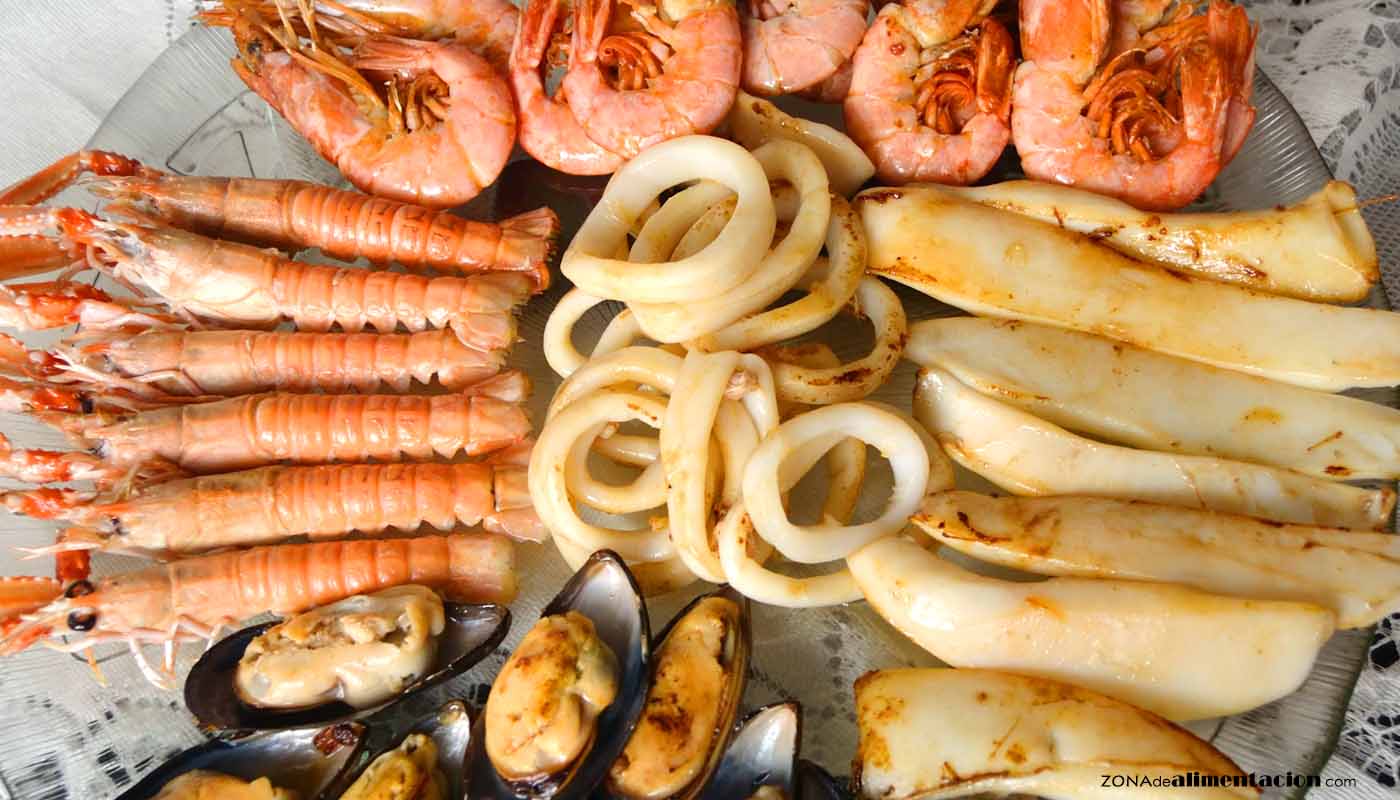 nomes de mariscos