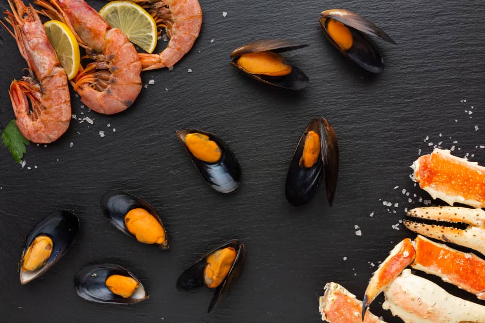 tipos de mariscos