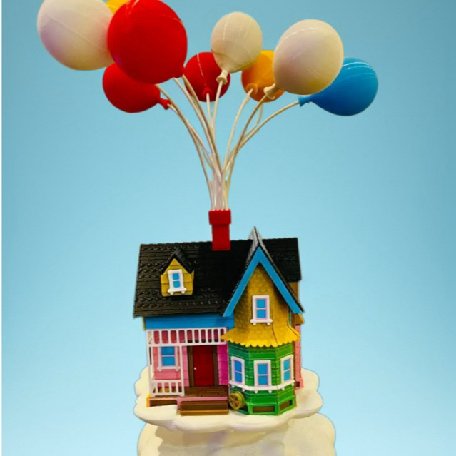 física dos balões Up