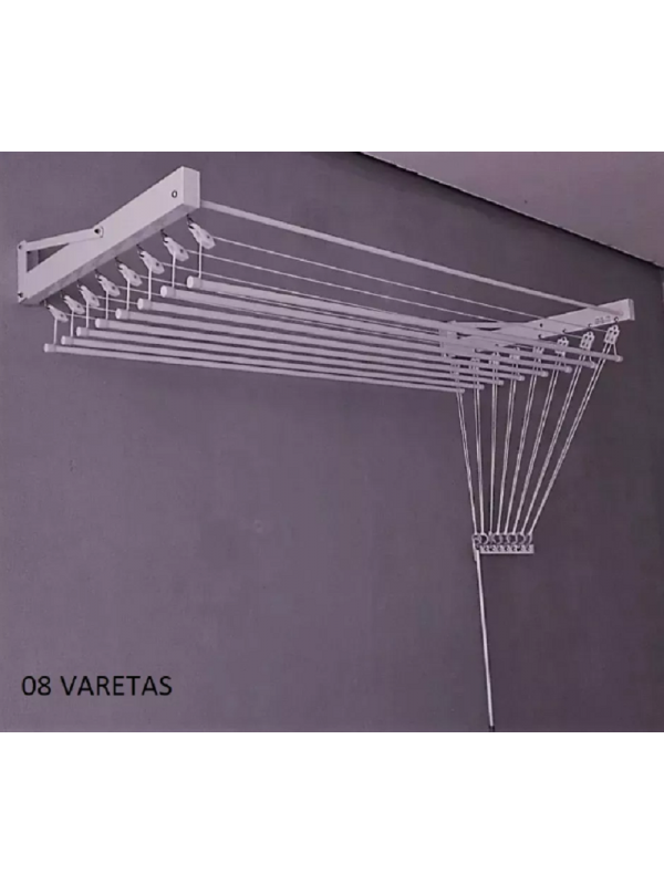Varal de parede dobrável
