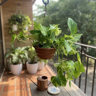 vaso de fibra de coco jiboia