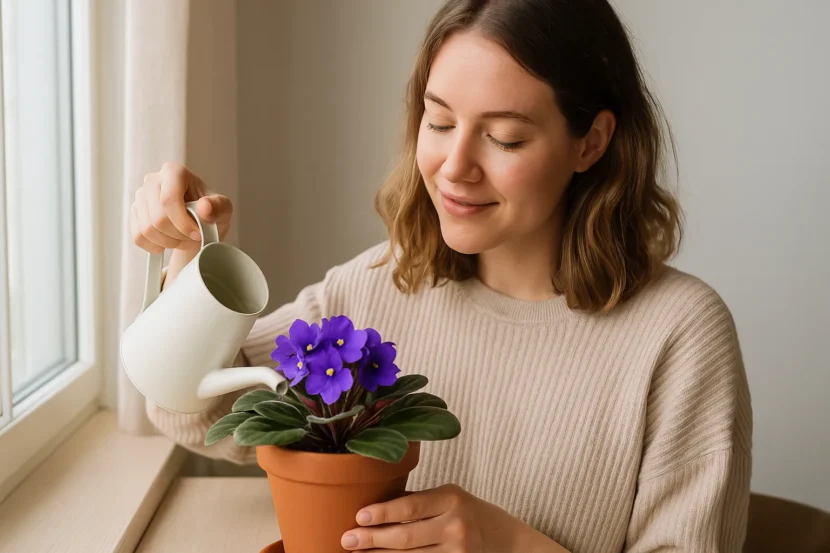 fazer muda de violeta africana