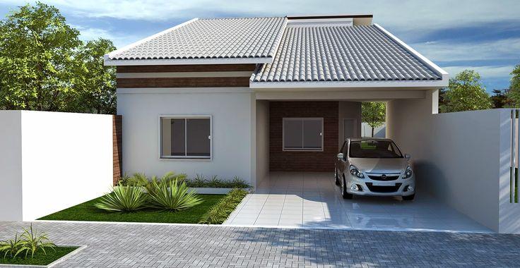 casas estreitas com garagem lateral