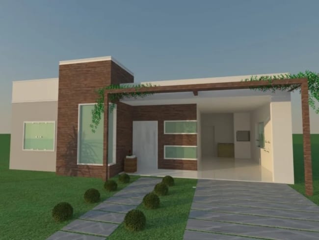 garagem lateral em terrenos pequenos