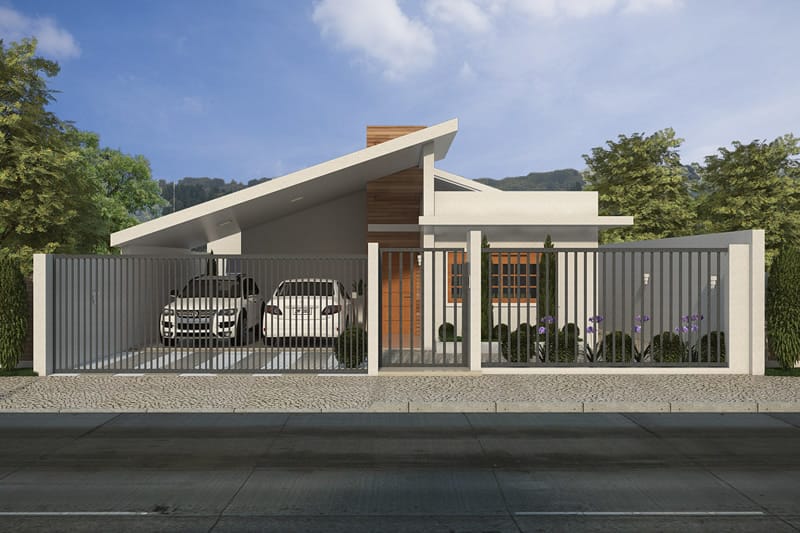 medidas garagem lateral casa