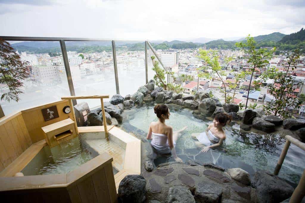 tipos de banhos Japão