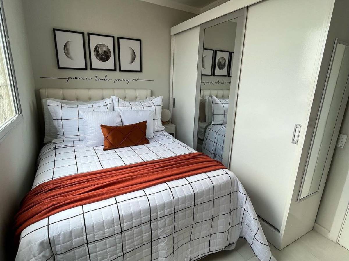 decoração quarto de solteiro pequeno