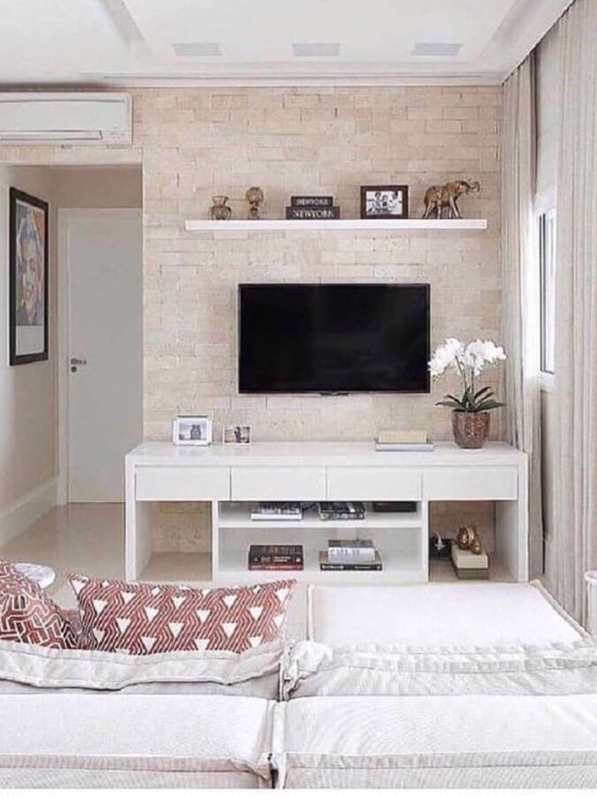 diy decoração parede tv