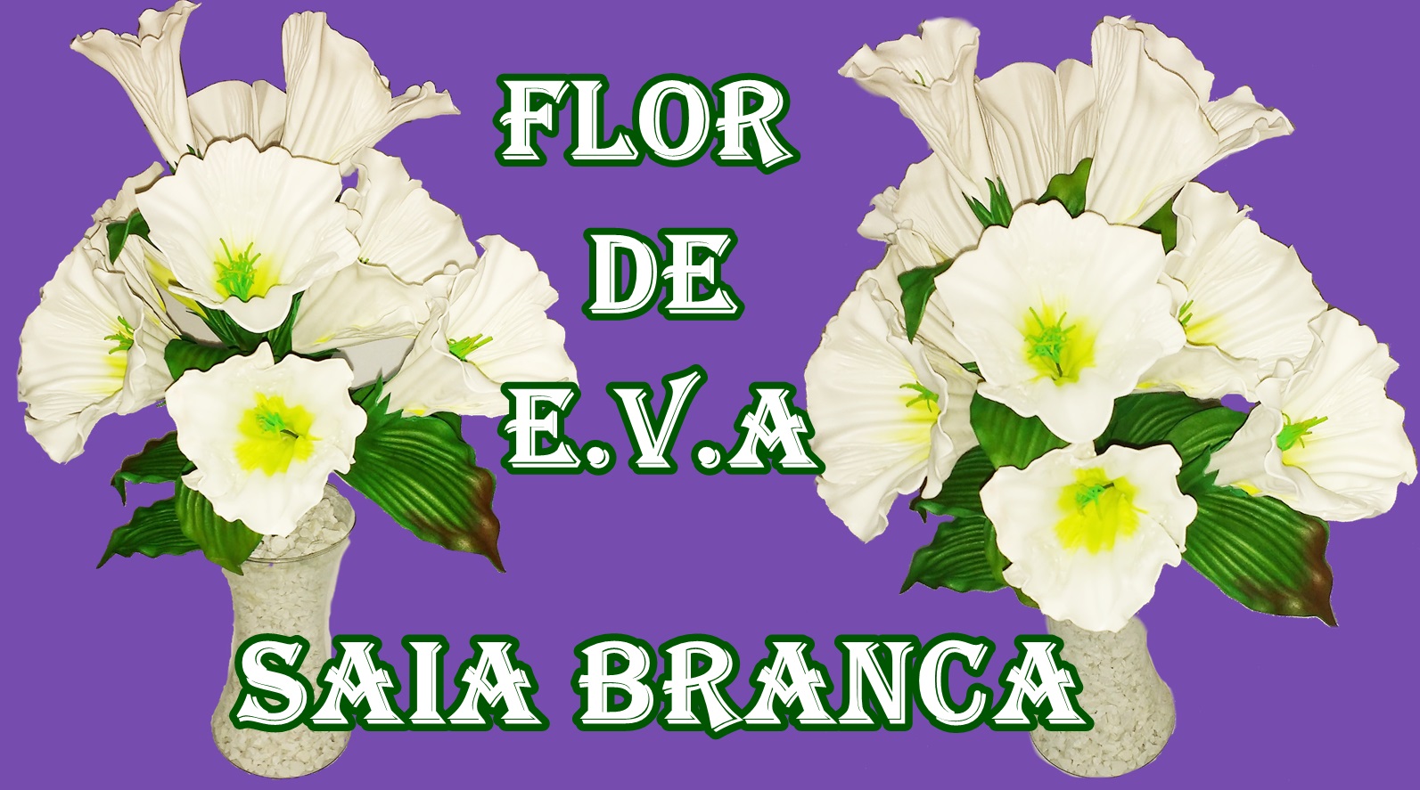 flores pendentes brancas