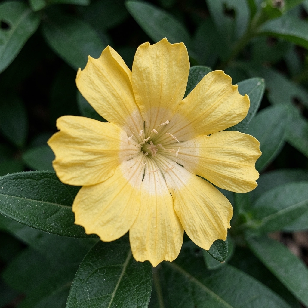 Detalhe de flor sempre-viva amarela com textura seca e pétalas finas.