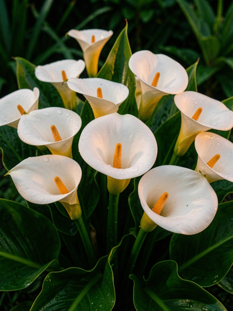 Flor da Rainha da Noite desabrochando com pétalas brancas e centro dourado.