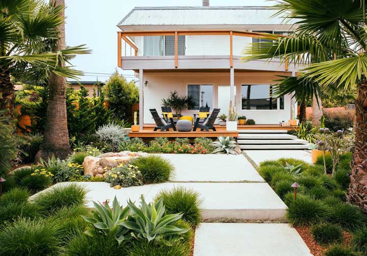 plantas para jardim frontal moderno