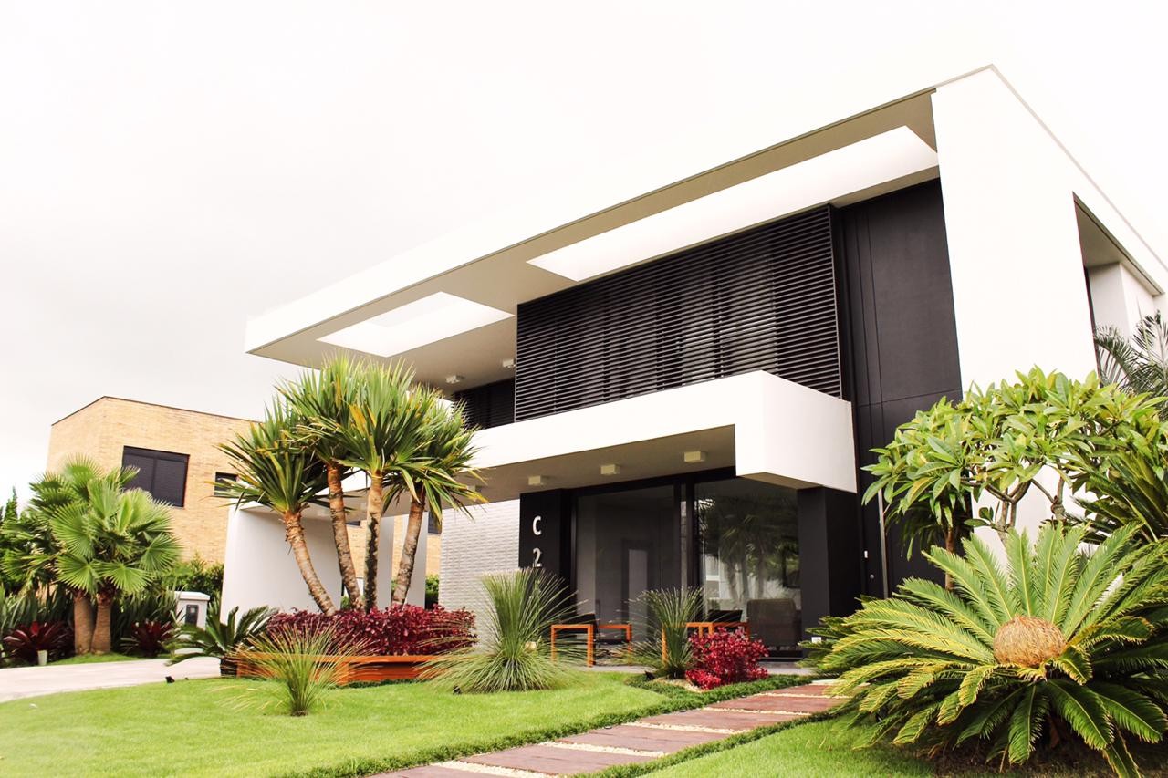 plantas para jardim frontal moderno