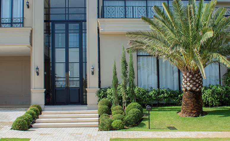 jardim tropical casa moderna