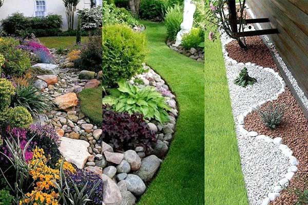 paisagismo com pedras e plantas