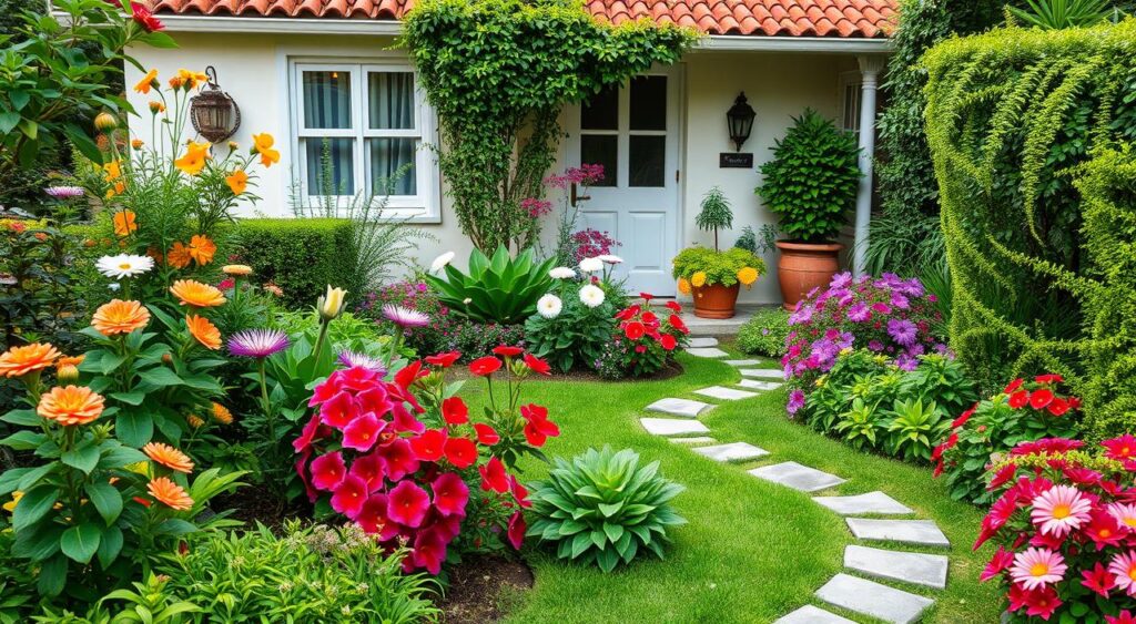 jardim de entrada de casa