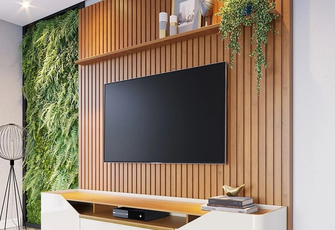 painel ripado branco