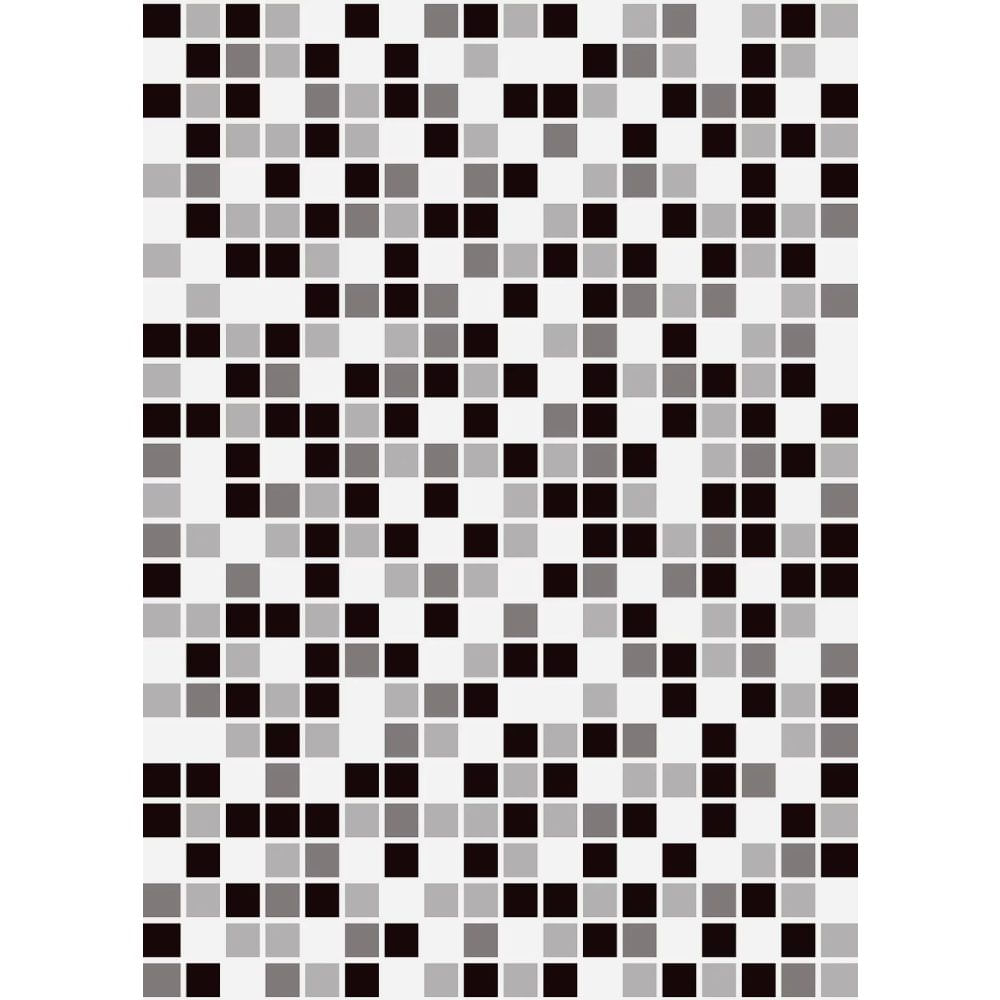 piso porcelanato preto e branco