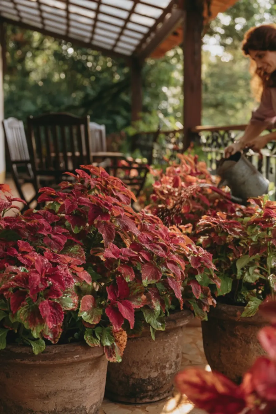 plantas ornamentais de folhagem vibrante