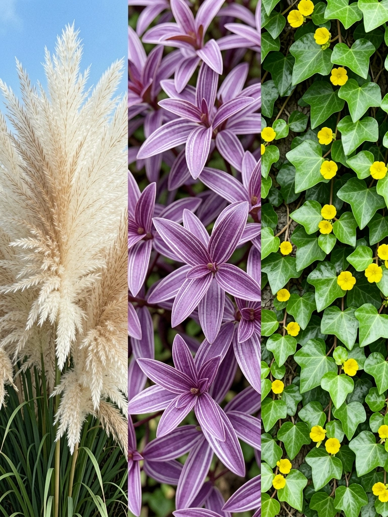 Infográfico com três plantas rotuladas como nativa, exótica e endêmica