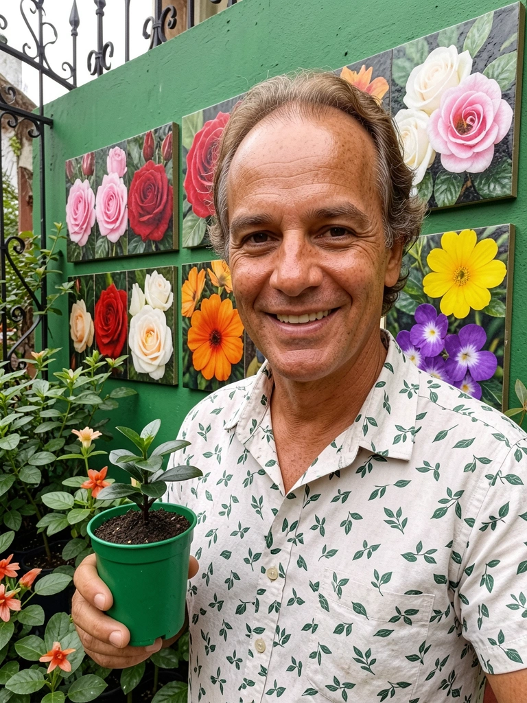 Colagem de oito flores brasileiras em mosaico, com cores vibrantes e variedade de formas.
