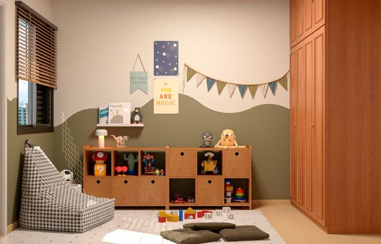 inspiração quarto bebê verde