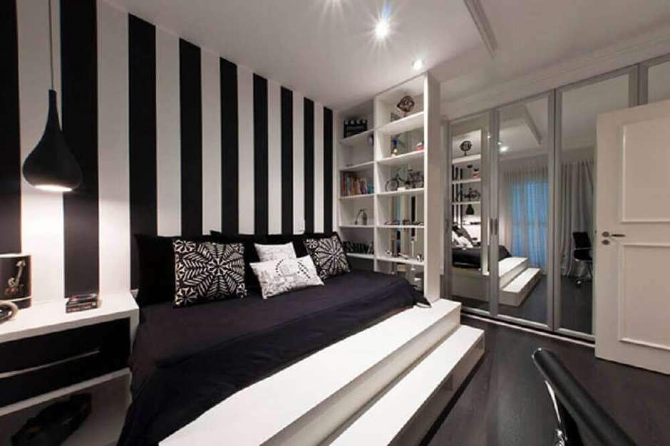 texturas em quarto preto