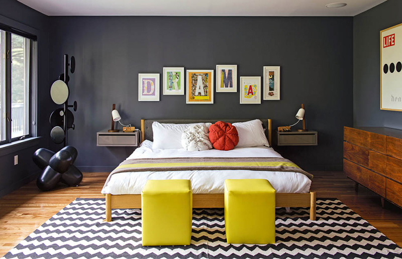 quarto preto masculino