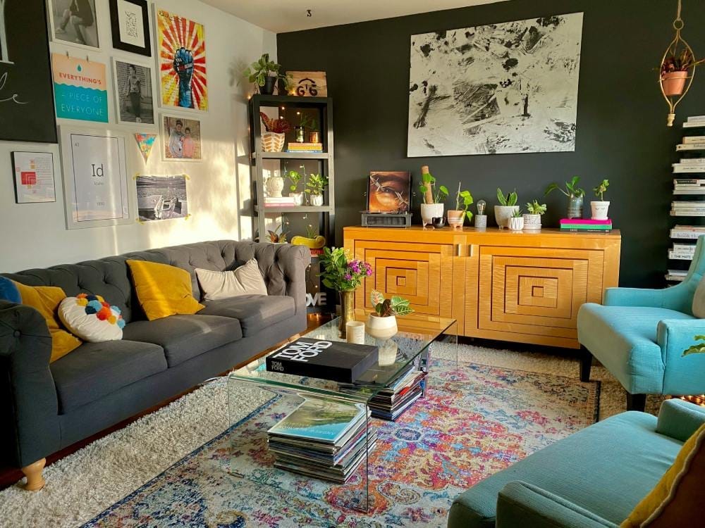 sala de estar integrada apartamento pequeno