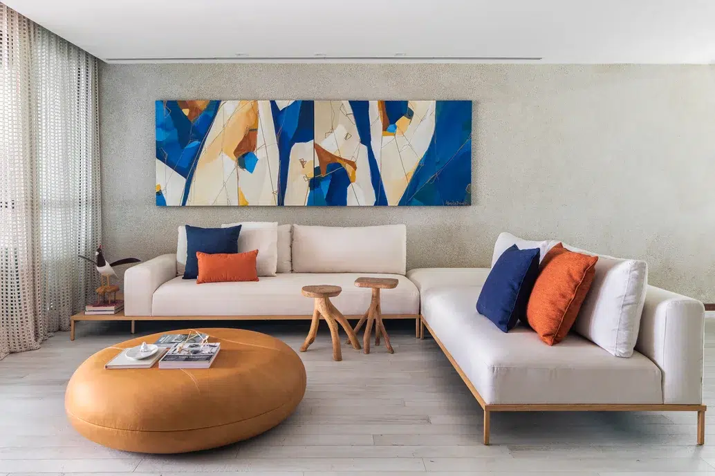 sala minimalista aconchegante